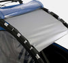 Close up of Winther Sun Screen on a Kangaroo Lite Cargo Bike with Simple Velcro Straps (6682063241267)