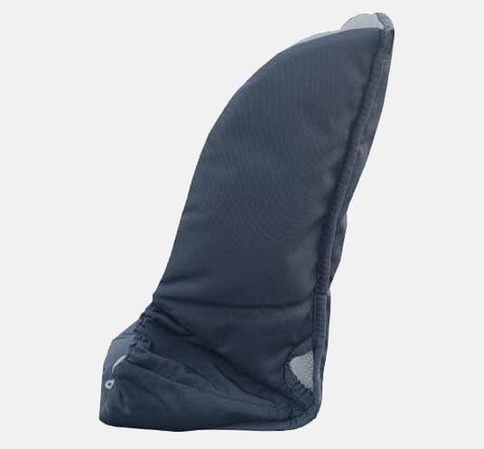 Side View of Toddler Seat Cushion for Winther Cargo Bike in Colours Grey and Black (6642650284083)