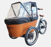 Babboe Carve Rain Tent Mounted On Cargo Bike - Closed (1665375043635)