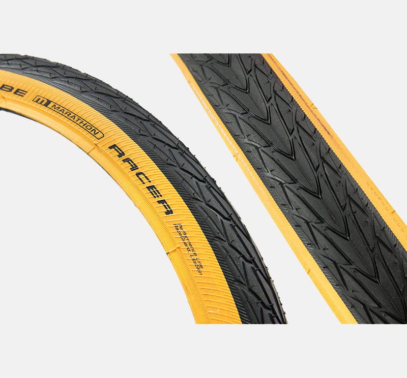 SCHWALBE Marathon Racer タンウォールbrompton Schwalbe Marathon Racer Tanwall Tire for Brompton